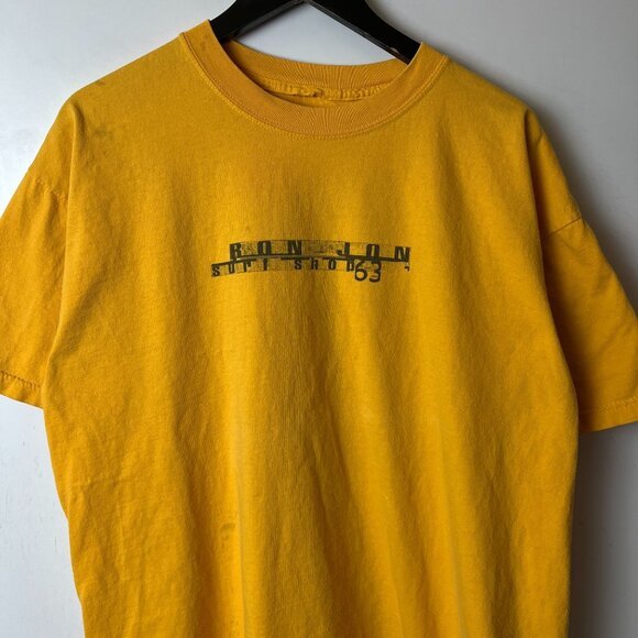 Vintage Ron Jon Surf Shop 63 T Shirt Adult Yellow Extra Large XL Graphic Tee - Picture 4 of 16